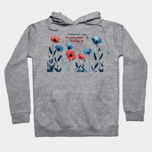 Memorial day USA flower tshirt merch Hoodie